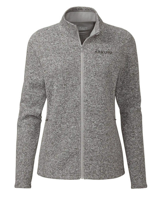 Women's Base Camp Full Zip Sweater | Stone White Heather