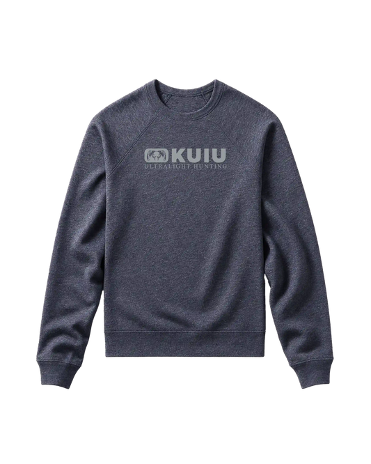 Toddler Block Logo Crewneck Sweatshirt | Heather Navy