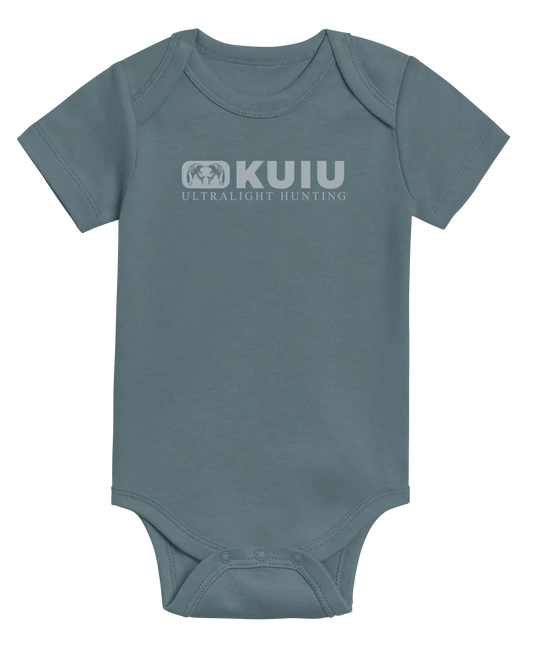 KUIU Block Logo Baby One-Piece | Harbor